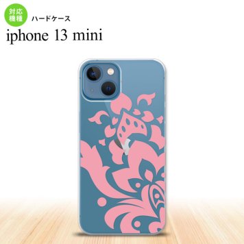 iPhone13mini iPhone13 mini ケース ハードケース ダマスク C ピンク  nk-i13m-1028