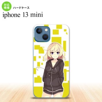 iPhone13mini iPhone13 mini ケース ハードケース 女の子 A 黄  nk-i13m-1323