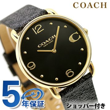 コーチ エリオット クォーツ 電池式 腕時計 ブランド レディース COACH 14504289 アナログ ブラック 黒