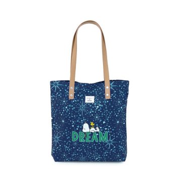 キャスキッドソン トートバッグ スヌーピー 910132 105234016564102  スモール ショッパー トート TRUE NAVY / SNOOPY MIDNIGHT STARS
