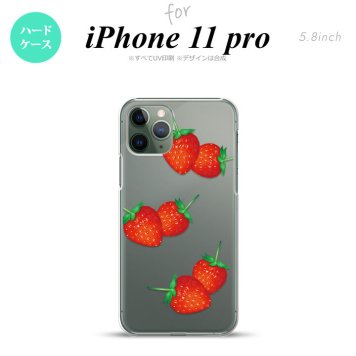 iPhone11Pro iPhone11 Pro スマホケース ハードケース 苺 イチゴ 大 赤 メンズ レディース nk-i11p-041