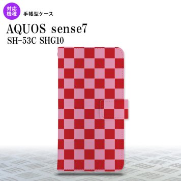 sense7 sense7 手帳型スマホケース カバー スクエア 赤 ピンク 2022年 11月発売 nk-004s-sens7-dr770