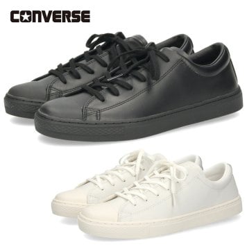 コンバース CONVERSE オールスター クップ OX メンズ スニーカー ローカット レザースニーカー 本革 38002000 38002001 ホワイト ブラック 定番 きれいめ