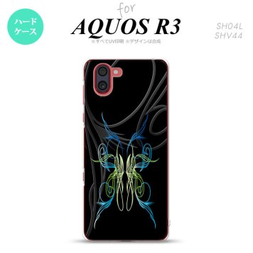 SH-04L SHV44 R3 AQUOS R3 スマホケース カバー ピンスト 黒 ブルー グリーン nk-r3-1239