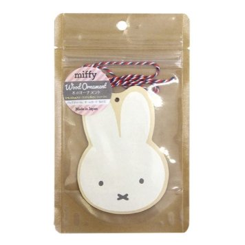 ミッフィー miffy DB/MF 木のオーナメント（ミッフィー） タグ カード     日本製