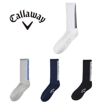 キャロウェイ ゴルフ ソックス クルーソックス メンズ Callaway Golf C25193107【2025年春夏モデル】 お誕生日祝い お祝い 記念品 お父さん 父の日 彼氏 男性 30代 40代 50代 60代 還暦祝い 敬老の日  人気プレゼント プレゼント