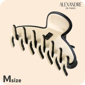 アレクサンドル ドゥ パリ ヘアクリップ レディース ブランド ALEXANDRE DE PARIS パリジェンヌMクリップ ACCM-17630-04-Y ベージュ ブラック