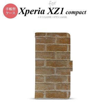 【手帳型 スマホ カバー ケース】【SO02K】【エクスペリア XZ1】手帳型 ケース SO-02K スマホ カバー Xperia XZ1 Compact エクスペリア レンガ nk-004s-so02k-dr732【メール便送料無料】