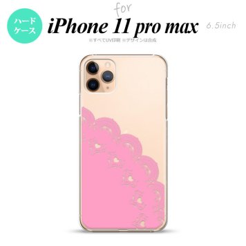 iPhone11ProMax iPhone11pro max スマホケース ハードケース レース A ピンク メンズ レディース nk-i11pm-724