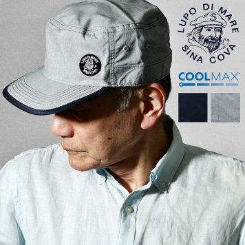 ワークキャップ キャップ メンズ マリン ブランド SINACOVA COOLMAX 高機能素材 オールシーズン シナコバ 紳士帽子 日本製 蒸れにくい 通気性がよい Mサイズ Lサイズ LLサイズ カジュアル 日よけ 誕生日 男性 帽子 プレゼント 父の日 ギフト cadet cap