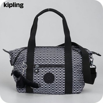 キプリング ボストンバッグ レディース ブランド Kipling アート ミニ ミニボストンバッグ 2WAY KI5656-DD2 Signature Print 黒