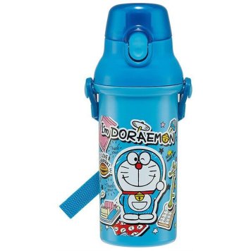 I'm Doraemon ステッカー 抗菌 食洗機対応 直飲みプラワンタッチボトル 水筒 スケーター ※送料無料(北海道・沖縄は除く)