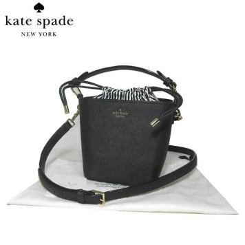 ケイト・スペード ブティック kate spade ショルダーバッグ PXRU8883 レザー×キャンバス  ハンドル付き 2WAY ショルダー / ポシェット pippa / cameron street / black(001):ブラック