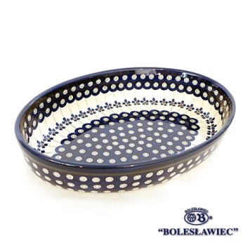 [Zaklady Ceramiczne Boleslawiec/ザクワディ ボレスワヴィエツ陶器]グラタン皿(オーバル)-166 ポーリッシュポタリー ポーランド陶器/ポーランド 食器 陶器 オーブンウェア おしゃれ エコ 脱プラ SDGs