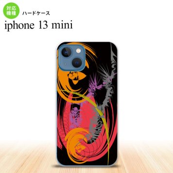 iPhone13mini iPhone13 mini ケース ハードケース アート 黒  nk-i13m-1262