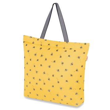 キャスキッドソン Cath Kidston トートバッグ 984478 105959717826102 LARGE FOLDAWAY TOTE BEE ラージ 折りたたみ式 トート ショルダーバッグ エコバッグ ビー DEEP YELLOW イエロー系＋ハチ柄