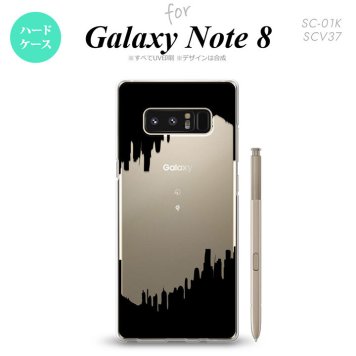 【SC01K】【スマホケース/スマホカバー】【ギャラクシー ノート8】SC01K スマホケース Galaxy Note8 SC-01K カバー ギャラクシー ノート8 イラストデザイン（B） 黒 nk-sc01k-194【メール便送料無料】
