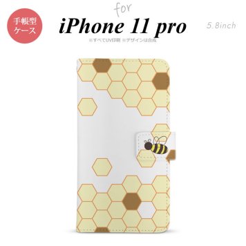 iPhone11Pro iPhone11 Pro 手帳型スマホケース カバー ハニー クリア 茶  nk-004s-i11p-dr1688