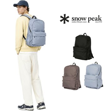 snowpeak Everyday Use Backpack リュック 大容量 普段使い ビジネス 通勤 使いやすい シンプル レディース メンズ ギフト プレゼント ブラック ac25su402