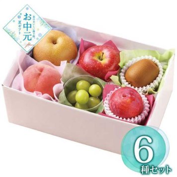 夏の果物 6種 詰め合わせ 旬のフルーツ セット 桃 シャインマスカット プラム 梨 お中元 ギフト 御中元 贈り物 プレゼント 季節の味覚 くだもの 詰合せ