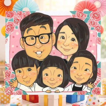 誕生日のプレゼントに、贈り物にぴったりの似顔絵です。 似顔絵 ギフト 家族 手描き プレゼント 贈り物 名入れ 誕生日 記念日 お祝い 家族 記念 大人数 祖母 両親 ご両親 祖父 家族 下書き確認 修正無料 名入れ 宝物 一生もの 親孝行 似てる 家族 宝物 一生もの 応援 同窓会 快気祝い 白寿祝い 感激 メモリアルギフト 贈答品 ハロウィン メモリアル お祝い返し おすすめ