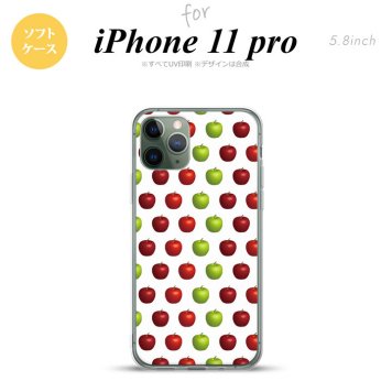 iPhone11Pro iPhone11 Pro スマホケース ソフトケース りんご 林檎 青リンゴ 白 緑 赤 メンズ レディース nk-i11p-tp047