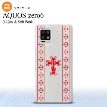 SHG04 SHG04 ZERO6 AQUOS zero6 スマホケース ソフトケース ゴシック クリア 赤 メンズ レディース nk-zero6-tp1007