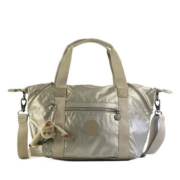 キプリング Kipling ボストンバッグ K12645 L34 ART S アートエス 2way ショルダーバッグ 斜めがけバッグ METALLIC PEWTER メタリックベージュゴールド系