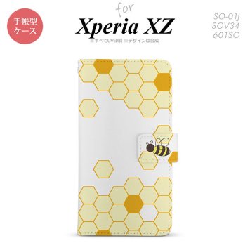 【手帳型 スマホ カバー ケース】【SO01J】【エクスペリア XZ 】手帳型 ケース SO-01J スマホ カバー XPERIA XZ エクスペリア ハニー 薄黄 nk-004s-so01j-dr1689【メール便送料無料】