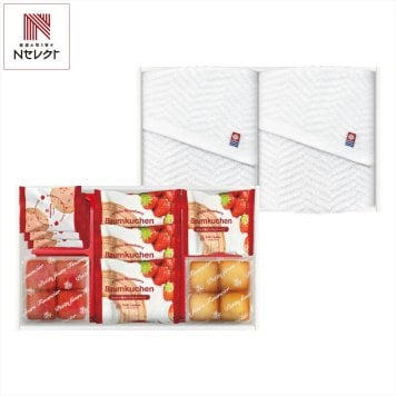 あまおう苺 バウムクーヘン 今治タオル ギフトセット 計11点入 焼菓子 詰め合わせ スイーツ 個包装 おやつ お茶菓子