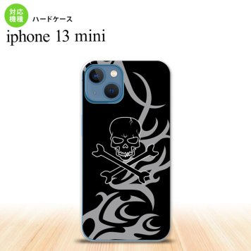 iPhone13mini iPhone13 mini ケース ハードケース ドクロ 黒 グレー  nk-i13m-866