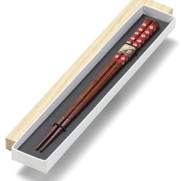 滑り止め木箸（朱） インテリア 漆器 盆 カタログギフト 景品 粗品