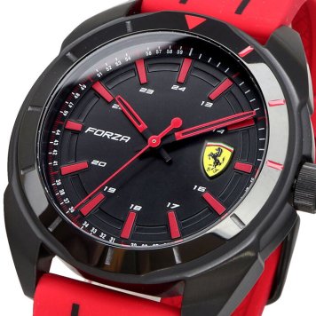 Scuderia Ferrari 腕時計 スクーデリア フェラーリ 時計 ウォッチ フォルツァ Forza メンズ レッド 0830544 海外モデル [並行輸入品] 誕生日 プレゼント ギフト 入学祝い 社会人 新生活 母の日 父の日