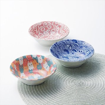 愛Sayama ねこだらけ ボウル3P　 TYS21  内祝 内祝い お祝 御祝 記念品 出産内祝い プレゼント 快気祝い 粗供養 引出物