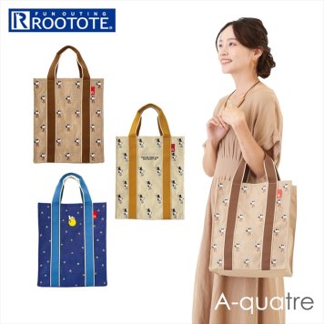 ルートート スヌーピー ROOTOTE 8229 トートバッグ レディース 小さめ アーキャトル A-quatre A4 縦 縦型 自立 通学 通勤 レッスンバッグ 軽量 軽い おしゃれ
