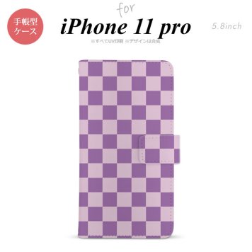iPhone11Pro iPhone11 Pro 手帳型スマホケース カバー スクエア ピンク 紫  nk-004s-i11p-dr768