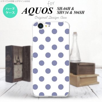 【SH04H】【スマホケース/スマホカバー】【アクオス ゼータ】SH04H スマホケース AQUOS ZETA SH04H カバー アクオス ゼータ ドット・水玉 白×青 nk-sh04h-107【メール便送料無料】