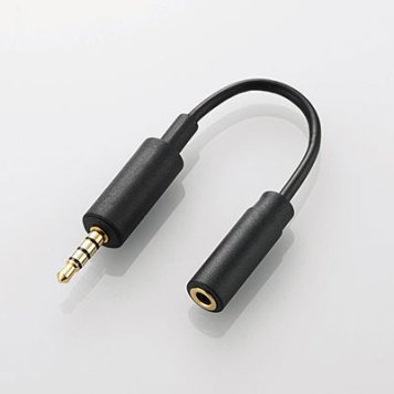 エレコム 【メール便での発送商品】スマートフォン用アンテナケーブル 0.1m MPA-35AT01BK