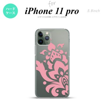 iPhone11Pro iPhone11 Pro スマホケース ハードケース ダマスク C ピンク メンズ レディース nk-i11p-1028