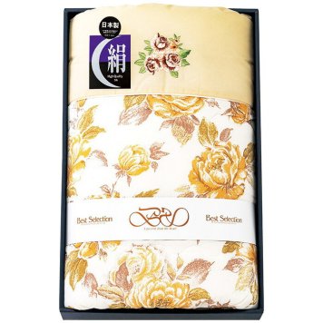 ベストセレクション シルク混大判肌布団 ベージュ A1310 内祝い お祝 出産内祝い
