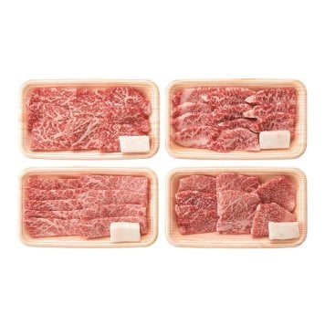 松阪牛人気の焼肉4種食べ比べセット 480g (RKMBY48-150MA) [お中元][お歳暮] ※送料無料(北海道・沖縄・離島への配送不可)