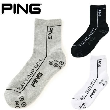 ピン ゴルフ ソックス ポリエステル綿混ショートソックス メンズ PING 621-5186103 お誕生日祝い お祝い 記念品 お父さん 父の日 彼氏 男性 30代 40代 50代 60代 還暦祝い 敬老の日  人気プレゼント プレゼント