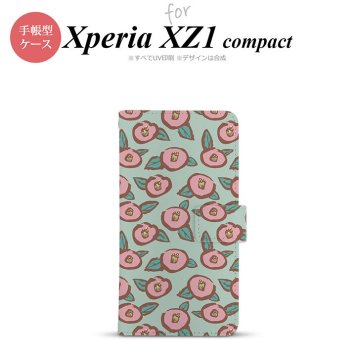 【手帳型 スマホ カバー ケース】【SO02K】【エクスペリア XZ1】手帳型 ケース SO-02K スマホ カバー Xperia XZ1 Compact エクスペリア つばき 緑 nk-004s-so02k-dr1702【メール便送料無料】