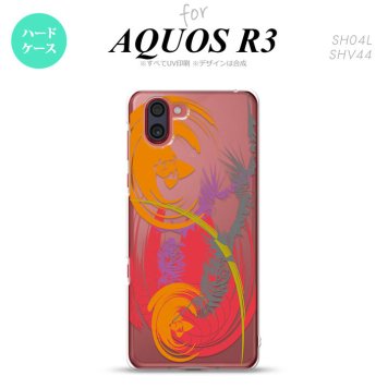 SH-04L SHV44 R3 AQUOS R3 スマホケース カバー アート クリア 赤 nk-r3-1269