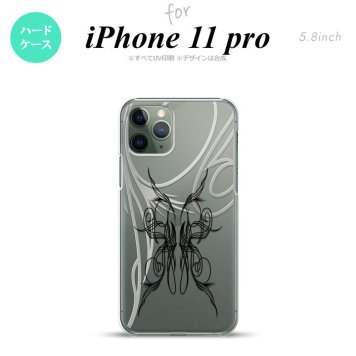 iPhone11Pro iPhone11 Pro スマホケース ハードケース ピンスト 線 黒 メンズ レディース nk-i11p-1235