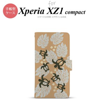 【手帳型 スマホ カバー ケース】【SO02K】【エクスペリア XZ1】手帳型 ケース SO-02K スマホ カバー Xperia XZ1 Compact エクスペリア ホヌ・小 オレンジ nk-004s-so02k-dr1465【メール便送料無料】