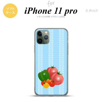 iPhone11Pro iPhone11 Pro スマホケース ソフトケース ベジタブル トマト 青 メンズ レディース nk-i11p-tp666