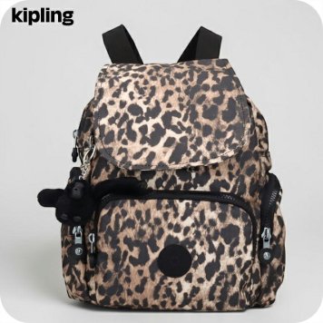 キプリング リュック レディース ブランド Kipling シティジップ ミニ バックパック リュックサック スクールバッグ  KI3735-6JP Wild Leopard