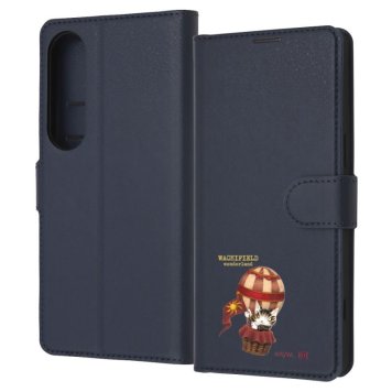Xperia 1 VI / 猫のダヤン / 手帳型レザーケース シンプル マグネット / ダヤン_気球 ※送料無料(ポスト投函)