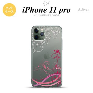 iPhone11Pro iPhone11 Pro スマホケース ソフトケース 草 ボタニカル ピンク メンズ レディース nk-i11p-tp1626